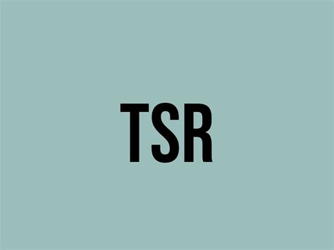 tsr meaning